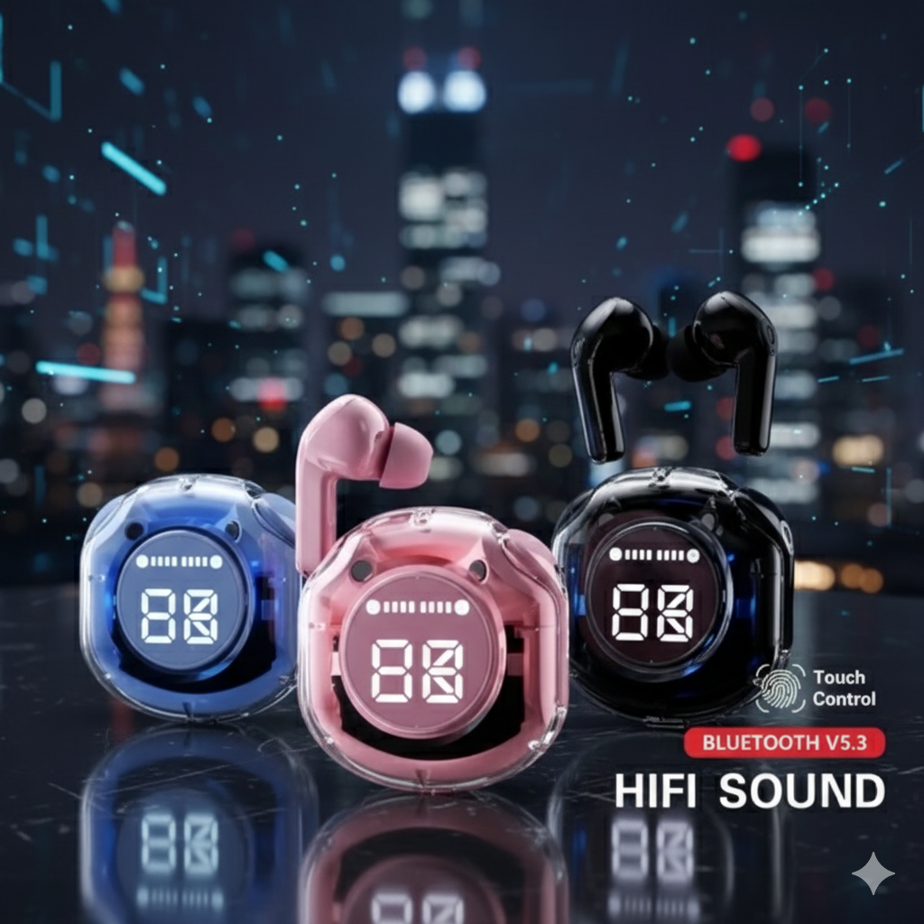 Air 39 TWS Wireless Earbuds – Bluetooth 5.3, ENC & LED Display